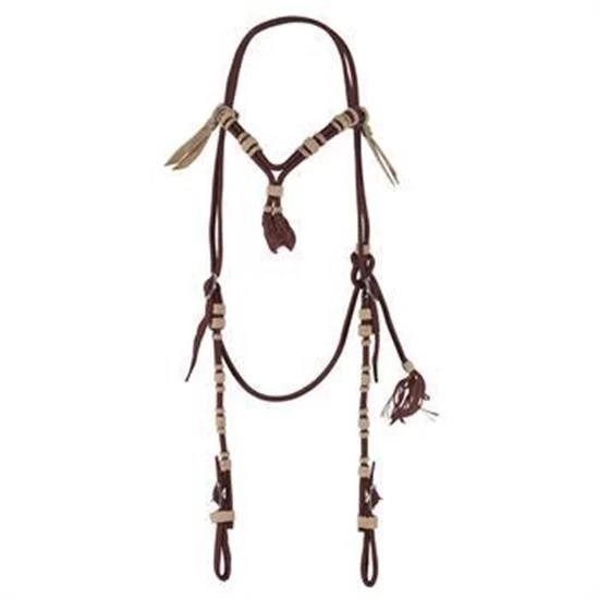 Copper Canyon Nylon Vaquero Cross Knot Brow Headstall 4 Copper Canyon Nylon Vaquero Cross Knot Brow Headstall - Image 2