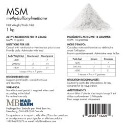 Mad Barn MSM 5 Kg -Horse Supplies Store 54680