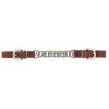 Weaver Canyon Rose Leather Single Flat Link Curb Strap - 4.5 In. 2 Weaver Canyon Rose Leather Single Flat Link Curb Strap - 4.5 In. -Horse Supplies Store 54704