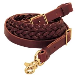 Weaver Braided 3 Plait Roper Reins - 5-8 In.