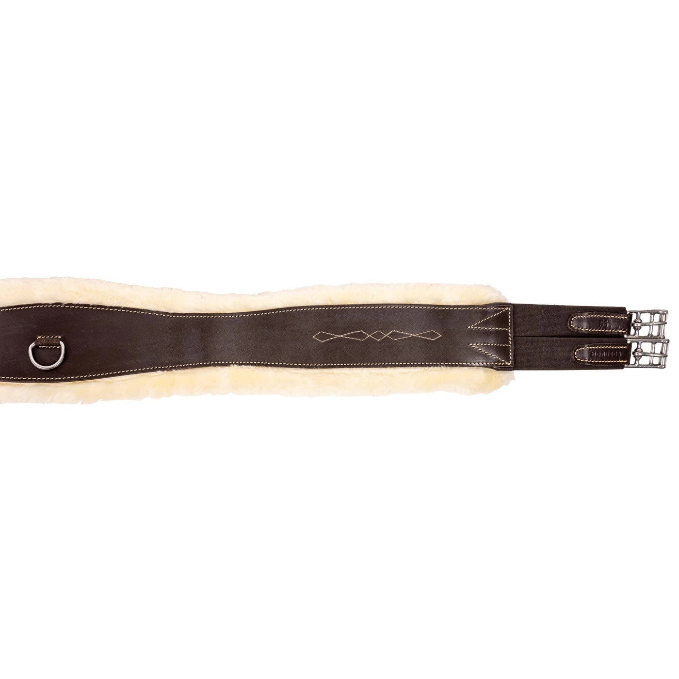 Mondega Fancy Stitched Girth W/ Removable Sheepskin Lining 3 Mondega Fancy Stitched Girth W/ Removable Sheepskin Lining