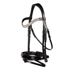 FFE Couture Patent Dressage Snaffle Bridle