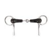 Metalab Half Cheek Rubber Snaffle Bit -Horse Supplies Store 65582