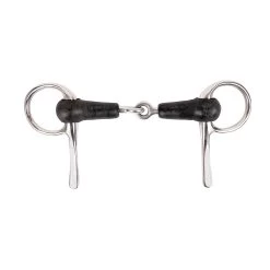 Metalab Half Cheek Rubber Snaffle Bit