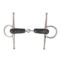 Metalab Full Cheek Rubber Snaffle Bit