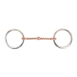 Metalab Flat Ring Copper Twisted Mouth Bit