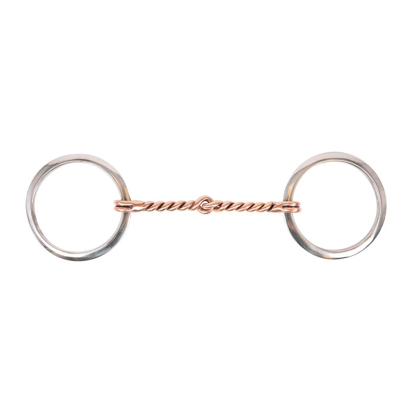 Metalab Flat Ring Copper Twisted Mouth Bit 3 Metalab Flat Ring Copper Twisted Mouth Bit