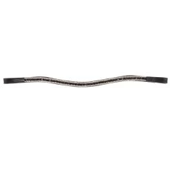 Val Du Bois Shaped Black & White Crystal Browband