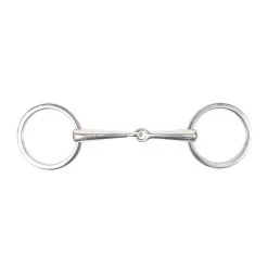 Metalab Loose Ring Snaffle W/ Flat Rings