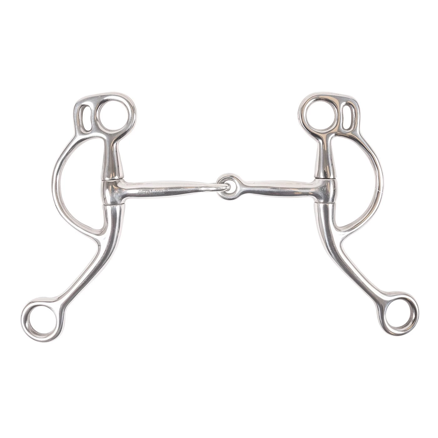 Metalab Dee Ring Training Bit - 6 1/2 In. Cheeks 3 Metalab Dee Ring Training Bit - 6 1/2 In. Cheeks