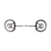Metalab Antique Offset Dee Ring Bit W/ Concho 2 Metalab Antique Offset Dee Ring Bit W/ Concho -Horse Supplies Store 66690