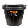 Fortex Black Rubber Pails 18 Qt -Horse Supplies Store 67063