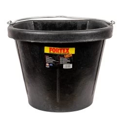 Fortex Black Rubber Pails 18 Qt