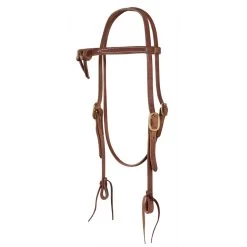 Copper Canyon Harness Leather Futurity Knot Headstall W/ Ties