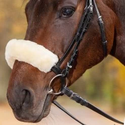 Waldhausen Lambskin Noseband & Headpiece Cushioning -Horse Supplies Store 71046