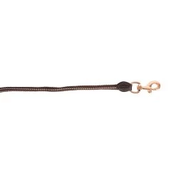 Shedrow Rose Gold Nylon & Leather Lead