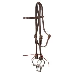 Western Rawhide Single Ply Browband Headstall W/ Ties