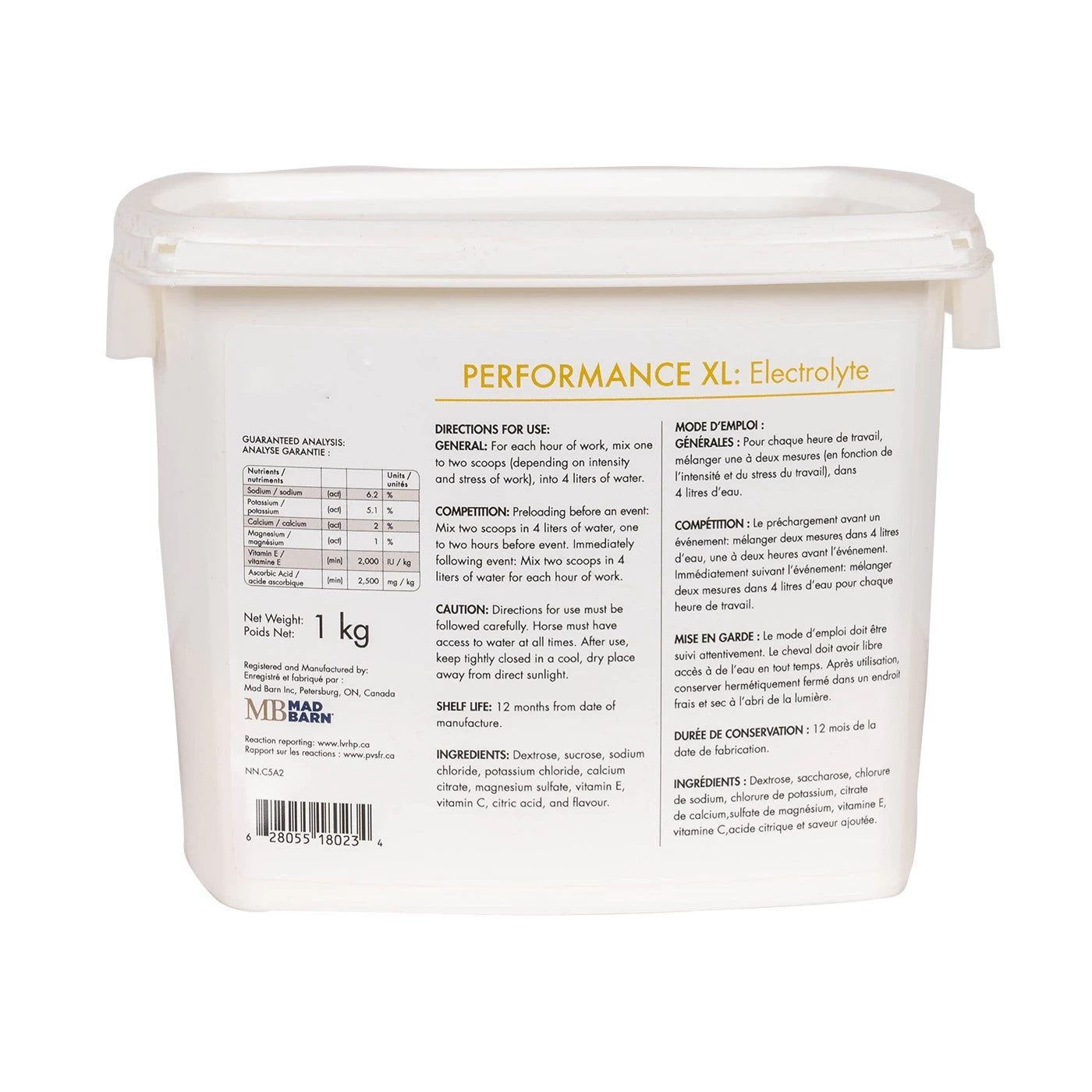 Mad Barn Performance XL Electrolytes 1 Kg 4 Mad Barn Performance XL Electrolytes 1 Kg - Image 2