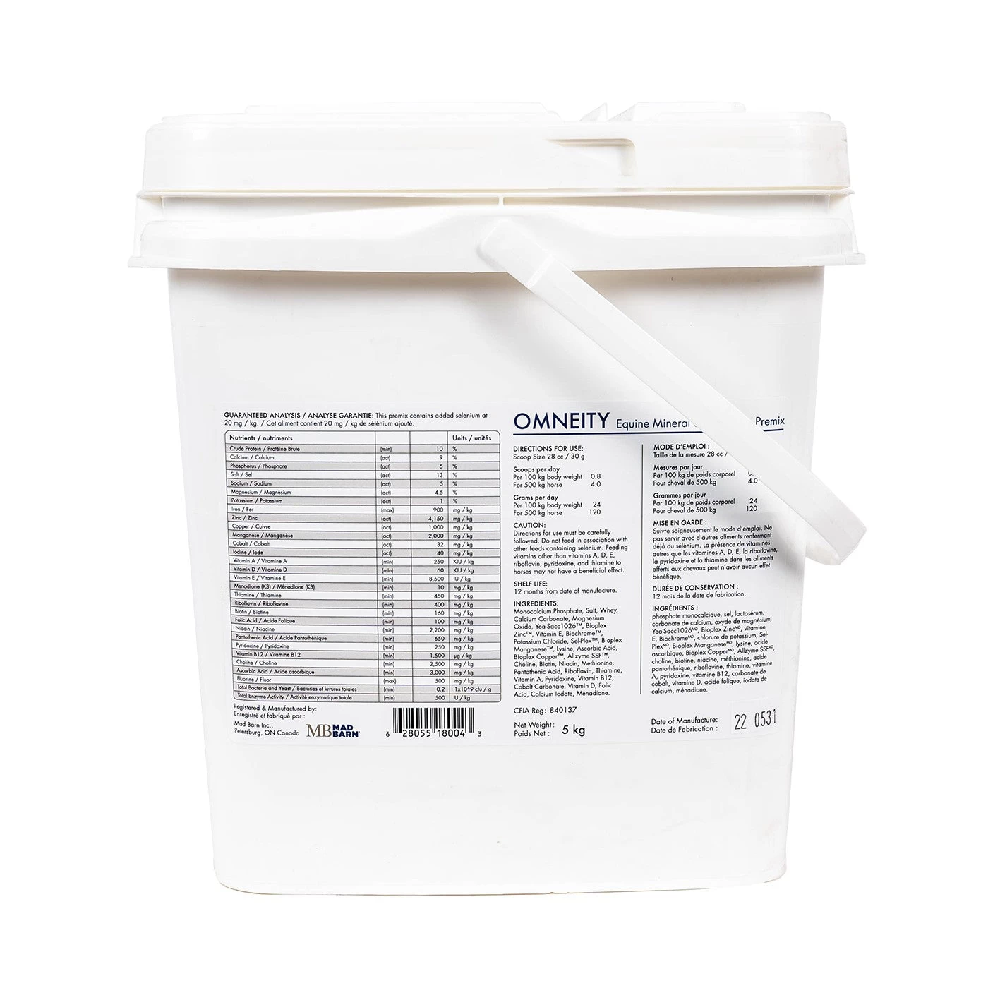 Mad Barn Omneity Equine Mineral Vitamin Premix 5 Kg 4 Mad Barn Omneity Equine Mineral Vitamin Premix 5 Kg - Image 2