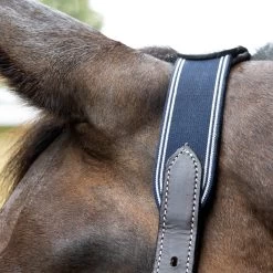 Val Du Bois Comfort Crown Leather & Elastic Halter -Horse Supplies Store 80962