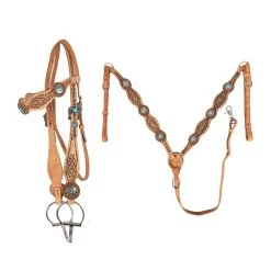 Tough1 Serenity Brow Headstall & Breastcollar Set -Horse Supplies Store 81008
