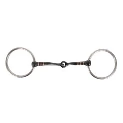 EvoEq Loose Ring Sweet Iron Snaffle Bit W/ Copper Inlay -Horse Supplies Store 83741