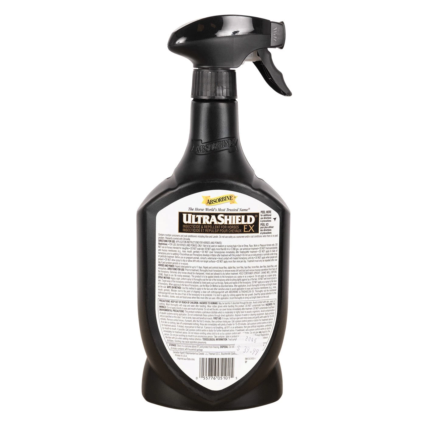 Absorbine UltraShield Ex Fly Repellent W/ Sprayer 950 ML 4 Absorbine UltraShield Ex Fly Repellent W/ Sprayer 950 ML - Image 2
