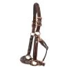 Val Du Bois Rose Gold Raised Leather Halter -Horse Supplies Store 88957