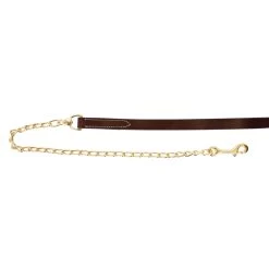 Weaver Leather Lead W/ 30 In. Brass Plated Chain