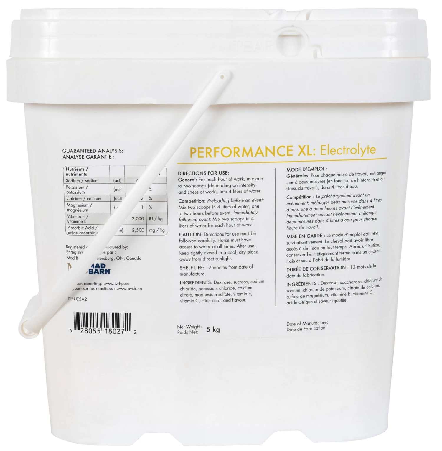 Mad Barn Performance XL Electrolytes 5 Kg 4 Mad Barn Performance XL Electrolytes 5 Kg - Image 2