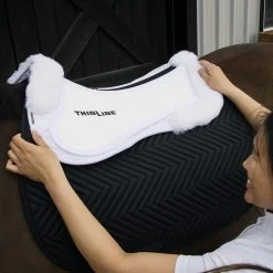 ThinLine Trifecta Cotton Half Pad W/ Sheepskin -Horse Supplies Store gh 0804e310 8056 474f a7f1 ff37292cb43c