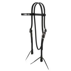 Copper Canyon Bridle Leather Browband Headstall W/ Ties