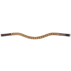 Val Du Bois Gold Crystal Wave Browband
